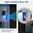 thumbnail image 4 of 2 Pcs Lighted Doorbell Button, NOGIS Wired Door Bell Push Buttons LED Door Chime, Wall Mounted Doorbell Switch Garage Doorbell Button for Most Door Bell Chimes Most Door (Warm Light), 4 of 7
