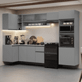 thumbnail image 2 of Cocina Integral Completa Modular Madesa Nice 385cm Gris, 2 of 10