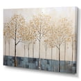 thumbnail image 2 of Designart "Gold And Blue Tree Serenity I" Landscape Trees Wall Art Living Room, 2 of 7