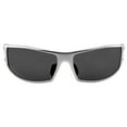 thumbnail image 2 of Global Vision BAD-ASS 2 Sport Motorcycle Sunglasses Silver Smoke, 2 of 9