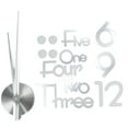 thumbnail image 3 of Sticker ClockFrameless Adhesive Wall Clock Wall Decoration Frameless Clock Effortless Installation, 3 of 5
