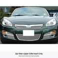 thumbnail image 3 of APS Compatible with Saturn Sky 2007-2009 Red Line Main Upper Stainless Steel Chrome Mesh Front Grill Grille Insert S77618T, 3 of 3