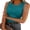 Teal, variant on ANRABESS Womens Tank Tops High Neck Sleeveless Ribbed Racerback Top Slim Fit Basic Summer Shirt M Size