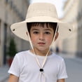 thumbnail image 2 of Toddler Baby Sun Hat Summer UPF 50+ Protection for Boys Girls Kids Adjustable Beach Hats with Bucket Wide Brim Outdoor,chin strap,comfortable,camping 3-10 Years, 2 of 6