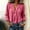 Pink, variant on Lumistal Linen Shirts For Women V Neck Long Sleeve Shirt for Women Solid Color Loose Fit Casual Blouse Lightweight Summer Vacation Tops Daily Wear Yellow M