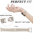 thumbnail image 5 of REQO Bling Bands Compatible with fitbit Sense 2/Sense/Versa 4/Versa 3, Women Replacement Wristbands Dressy Luxurious Bracelet for Ladies, 5 of 7
