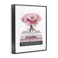 thumbnail image 2 of Stupell Industries Contemporary Pink Florals on Fashion Books Black Framed Giclee Art, 11 x 14, by Amanda Greenwood, 2 of 7