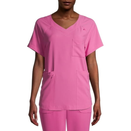 

ClimateRight by Cuddl Duds Short Sleeve V-Neck Scrub Top (Petite) 1 Count 1 Pack