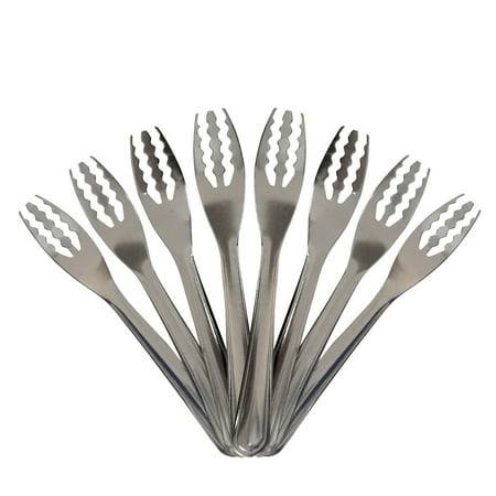 Constructive Eating Utensil - Spaghetti Forks - Stainless Steel Pasta-Eating Utensils - Set of 8