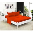 thumbnail image 4 of Full Flat Sheet Only - Soft & Comfy 100% Cotton- By Crescent Bedding (Full , Orange), 4 of 6