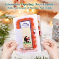 thumbnail image 3 of Tarjeta de Navidad DISJOURNEY con forma de esmoquin desplegable con forma de gato y chimenea 3D, 3 of 8