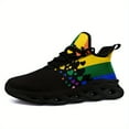 thumbnail image 5 of Coolcustomize Women's Rainbow Gradient & Hearts LGBTQ+ Pride Mouth Sneakers, Lightweight Breathable Laceup Running Walking Shoes - Gifts for Pride Parade, Party - Cushioned EVA Sole Trendy Footwear, 5 of 8