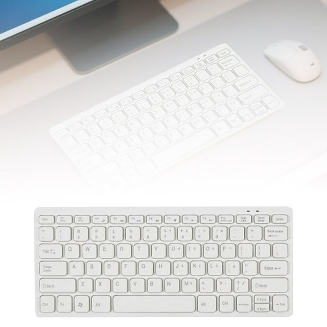Klonfd Compact Wireless Portable Keyboard With Rechargeable Battery Slim For Travel And Home