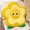 Yellow, variant on Flower Plush Throw Pillow Soft Petal Decorative Floor Cushion for Bedroom and Aesthetic Living Room Decor 16" Purple