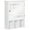 White, variant on kleankin Bathroom Mirror Cabinet, Wall Mount Medicine Cabinet w/ 3 Shelves