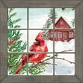 thumbnail image 2 of Mollie B. 12x12 White Modern Wood Framed Museum Art Print Titled - Winter View, 2 of 4