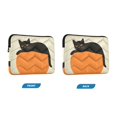 thumbnail image 7 of FORMRS 13"-13.3" Laptop Sleeve Protective Case Soft Carrying Quilted Computer Bag Cover, Black Cat Orange Ball, 7 of 7