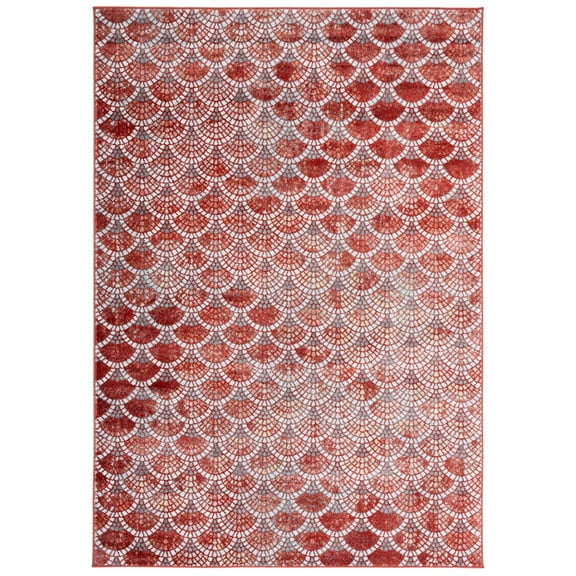 SAFAVIEH Lagoon Ezra Abstract Area Rug, Brown/Ivory, 4'5" x 6'5"