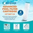thumbnail image 2 of Hurricane 8 Pack HF7487-04 Advanced Pool and Spa Filter Cartridge Replacement, 2 of 6