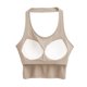 thumbnail image 4 of Camisetas sin mangas para mujer con sujetador incorporado, diseño con tirantes en el cuello, tejido transpirable, camisola informal de verano para interior y exterior., 4 of 8