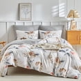 thumbnail image 1 of Reversible Duvet Cover Queen Tree Branch Pattern Queen Duvet Cover Set pc Soft Microfiber Breathable Botanical Bedding Sets with Zipper Ties, 1 of 8