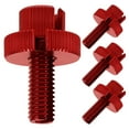 thumbnail image 1 of BESTYASH 4Ud Tornillos Ajustadores De Cable De Embrague Para Motocicleta En Aluminio Rojo Resistente, 1 of 6