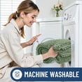 thumbnail image 5 of Smiry Luxury Chenille Bathroom Rugs, Extra Soft and Absorbent Bath Mat, Sage Green, 16"x24", 5 of 8