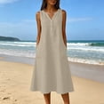 thumbnail image 2 of Sentmoon Robe de Plage Robe à Volants Été 2026 Manches Courtes Coupe Régulière Robe Ajustée pour le Sport et l'Athlétisme P-3TG, 2 of 9