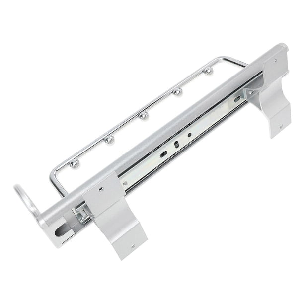 Adjustable Closet Rod Extendable Wardrobe Rail for Home Silver Aluminum Alloy 39.37 Inches