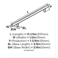 thumbnail image 2 of Pull Center Bar Pull Polished Nickel - 256 mm., 2 of 12