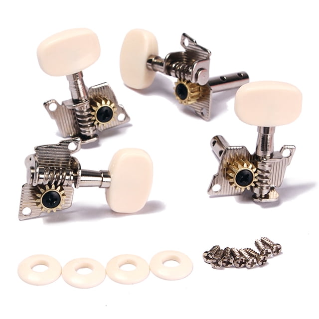 EeaseCA 2 Paires (2R2L )Piquets d'Accord Machine Têtes Accordeur pour Ukulélé 4 Cordes Guitare Classique