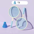 thumbnail image 1 of Badminton Racket for Kids Badminton Shuttlecocks Play Game Toy Tennis Racket for blue and beige, 1 of 8