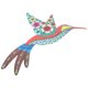 thumbnail image 4 of Iron Art Hummingbird Shape Wall Ornament Hummingbird Shaped Hanging Ornament HOMEMAXS 13767779-MX, 4 of 6