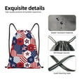 thumbnail image 4 of Saiise American Stars2 Pattern Sports Drawstring Backpack - String Swim Gym Bag with Wet Proof Pocket for Women&Men-Medium, 4 of 6