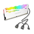 thumbnail image 3 of Inteprter COOLMOON Dragon Armor SYNC aleación de aluminio RAM Shell radiador MOD 2 uds A-RGB RAM Armor Rainbow Lighting Memory Cooler Estaciones de acoplamiento para portátiles Blanco, 3 of 6
