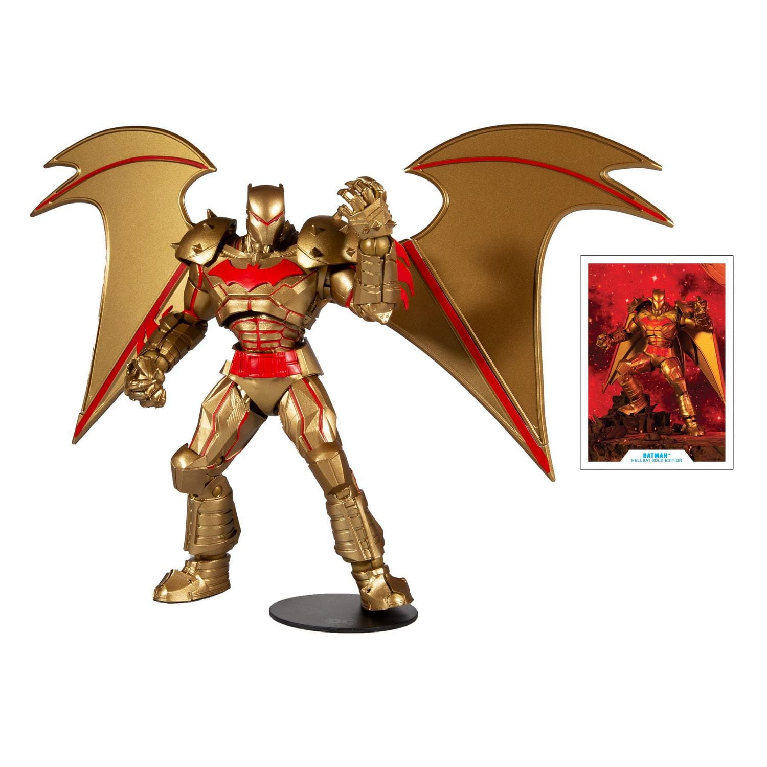McFarlane - DC Multiverse - Hellbat : Edition Or - Figurine de 7"