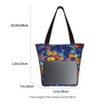 thumbnail image 4 of Kdxio Colorful Fall Leaves Women Reusable Grocery Bags Foldable Ripstop,Reusable Shopping Bags for Shopping,Gym,Gift, 4 of 7