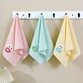 thumbnail image 3 of Unique Bargains Cute Cartoon Pattern Absorbent Hand Towels Pink 4-Piece, 3 of 5