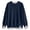 Dark Blue, variant on Round Neck Women's Sweatshirt Leopard Print Two Piece Style Pullover Sweatshirt Hoodless Sweater(Grey,S)