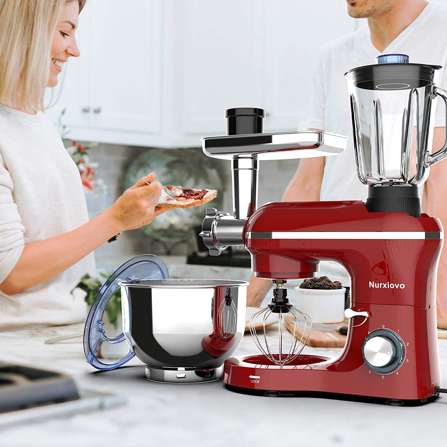 QVC Cook’s Essentials The Kitchen Machine Blender Stand Mixer in One  Countertop