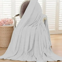 AZXY 30x40 Blankets and Throws Clearance,Fleece Throw Blanket Under $10,Throw Blankets for Couches and Sofas,Soft Cozy Fuzzy Blanket White