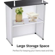 InstaHibit Popup Promotional Counter Table Booth Portable Demo Display Banner Stand for Tradeshow