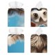 thumbnail image 2 of Fotbe Blue Sky Cute Wolf Porta Pañuelos Decorativo de Cuero, Caja Cuadrada Moderna para Pañuelos Faciales, Organizador y Dispensador 5x5x5'', 2 of 7