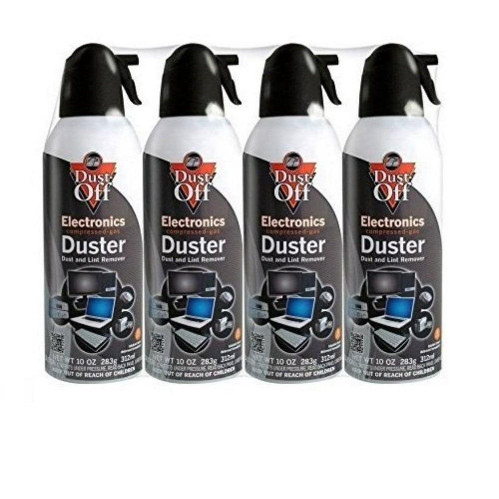 2 X DustOff Compressed Gas Duster 4 Pack DPSXL4, Removes dust