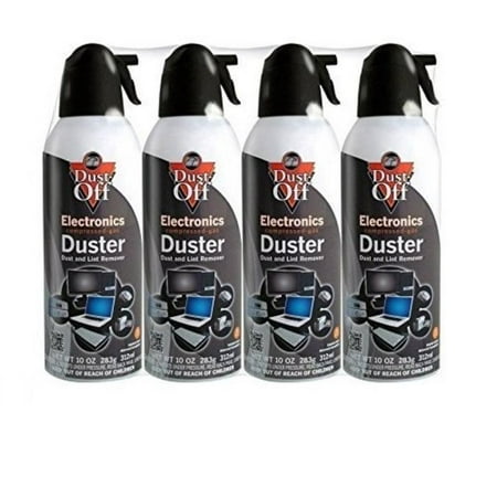2 X Dust-Off Compressed Gas Duster - 4 Pack - DPSXL4, Removes dust, lint and other contaminants from hard-to-reach areas By (Best Way To Remove Lint)