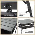 thumbnail image 5 of ARROWHEAD OUTDOOR 39" Aluminum Folding Camp Roll Up Table w/ Adjuatble Height, Undertable Mesh Storage, Carry Bag, 5 of 9