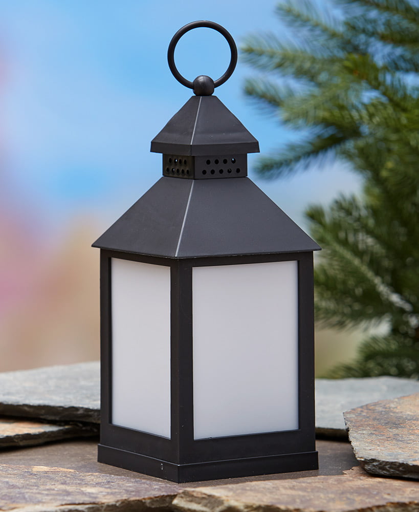 Details about   DV Eternal Flickering Battery Operated Black Flame Lantern Light Two Sizes 