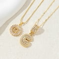 thumbnail image 1 of Paquete de 2 collares colgantes con letras iniciales., 1 of 3