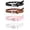 Love Embossing - Black+Brown+Pink+White, variant on 4PCS Kids PU Leather Belts for Girls, Heart Shape Metal Buckle, Adjustable Hole Design, Cute Skinny Belt for Uniform Dress Jeans Casual Wear