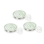 Copper Craft Wire 23 Gauge 0.6mm Dia. Flexible Metal Wire Silver Tone for DIY Art Crafts 14.5FT/4.5Yd 3 Roll